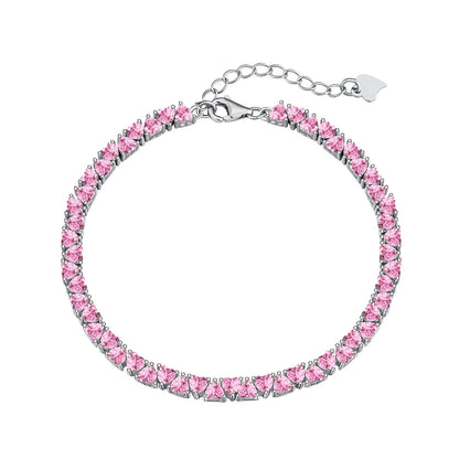[Bijoux Regalia] Bracelet amoureux éblouissant en forme de cœur romantique