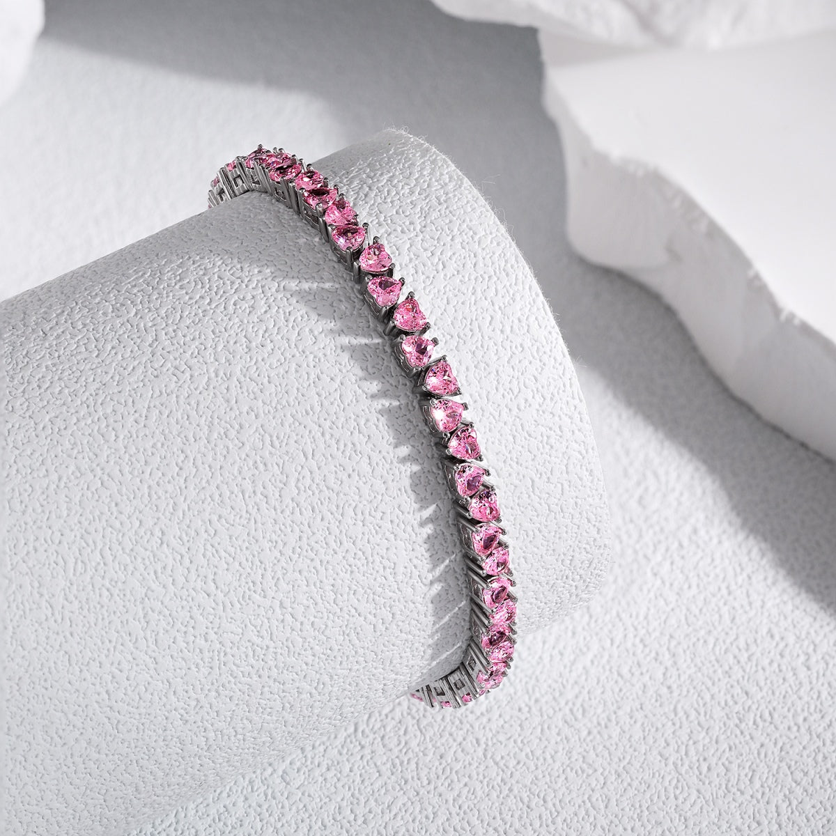 [Bijoux Regalia] Bracelet amoureux éblouissant en forme de cœur romantique