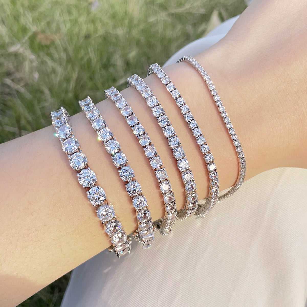 [Bijoux Regalia] Bracelet de mariage éblouissant taille ronde de 0,75 carat