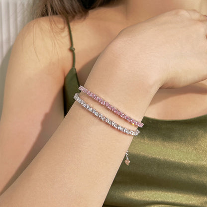 [Bijoux Regalia] Bracelet amoureux éblouissant en forme de cœur romantique