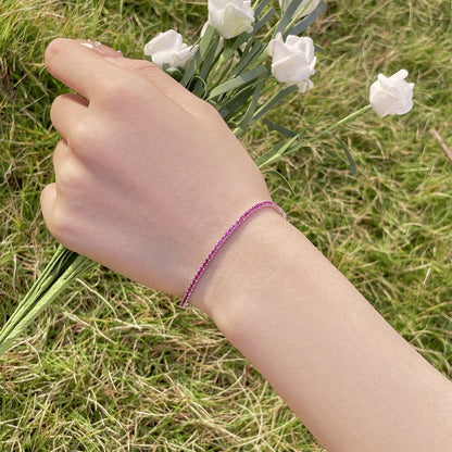 [Regalia jewelry]Radiant Colorful Round Cut Party Bracelet