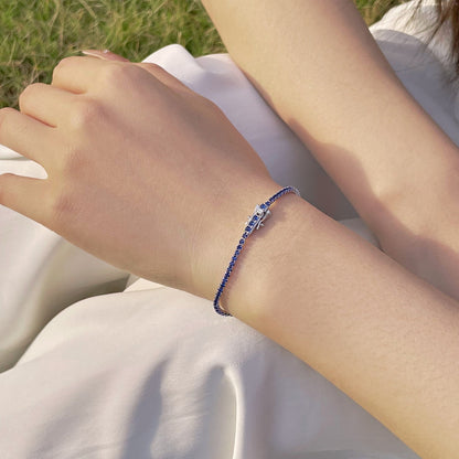 [Regalia jewelry]Radiant Colorful Round Cut Party Bracelet