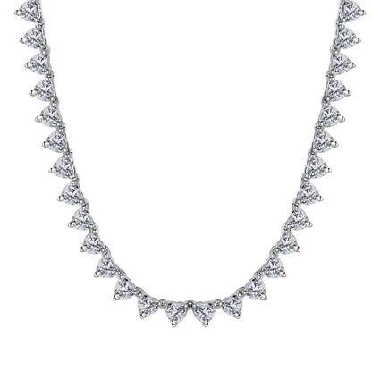[Bijoux Regalia] Collier tennis orné en forme de cœur