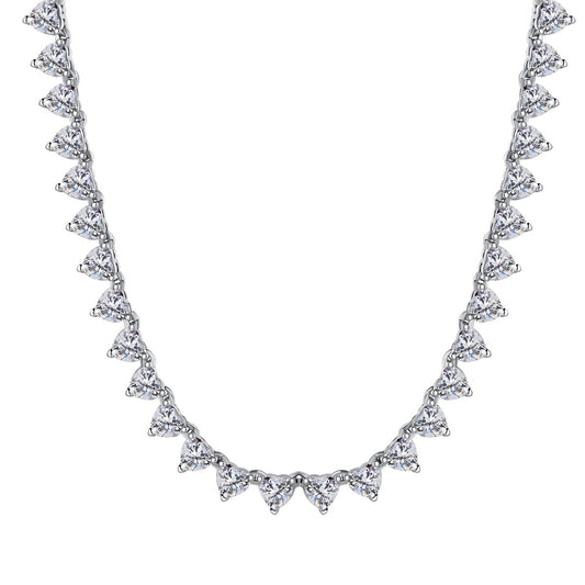 [Bijoux Regalia] Collier tennis orné en forme de cœur