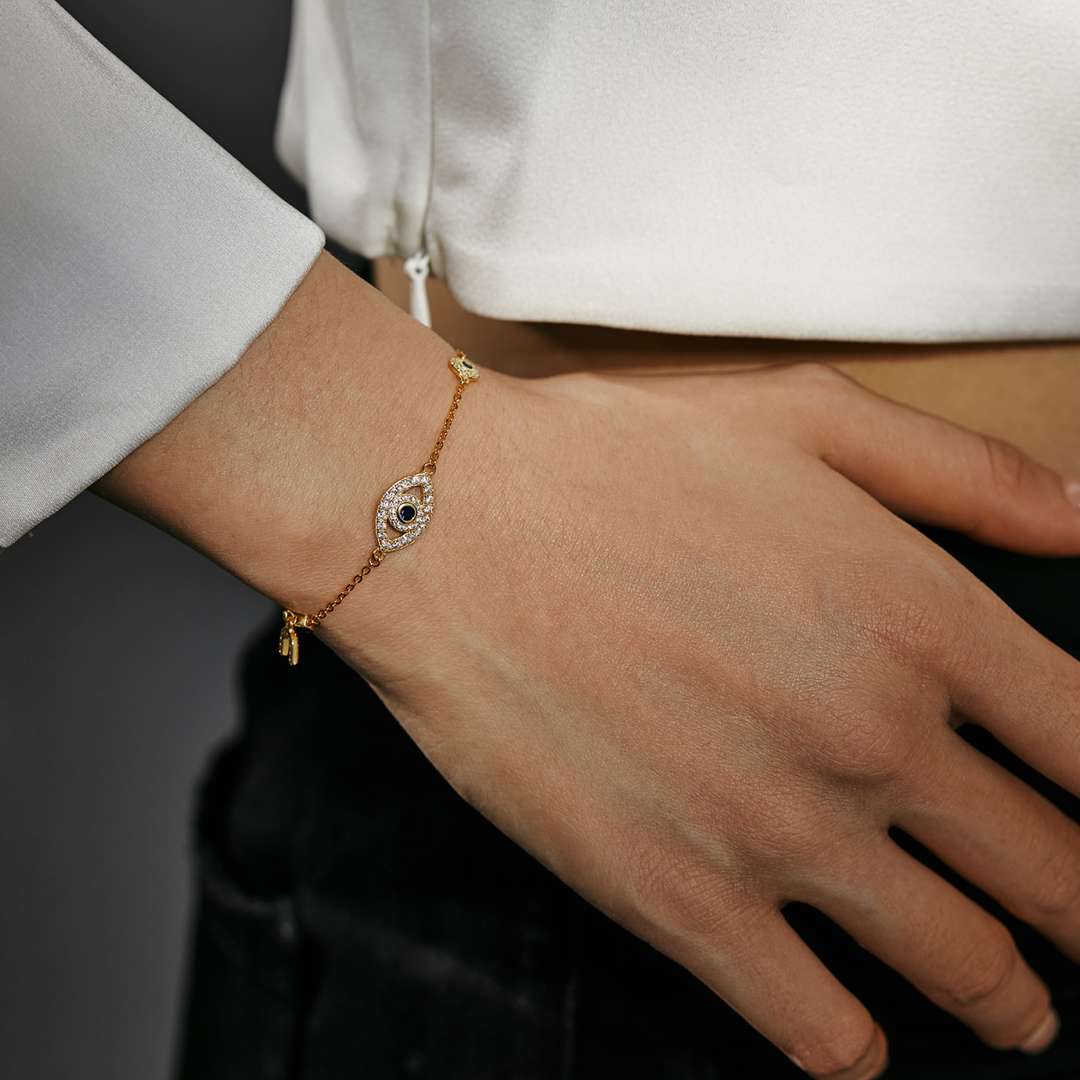 [Bijoux Regalia] Collier délicat en forme d'œil