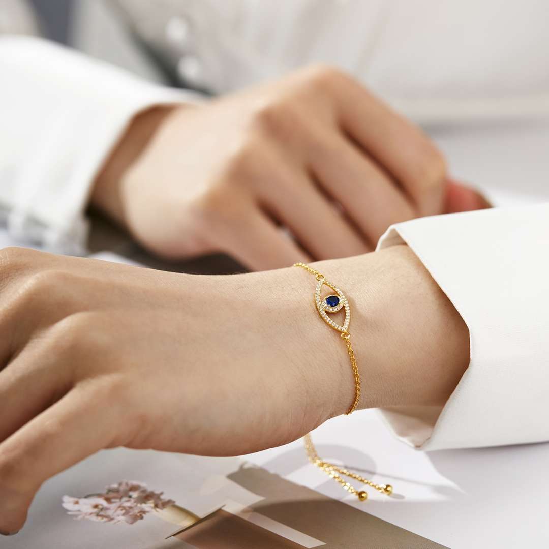 [Bijoux Regalia] Bracelet creux œil du diable