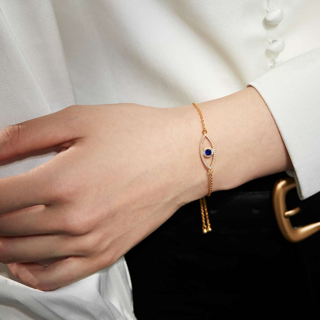 [Bijoux Regalia] Bracelet creux œil du diable
