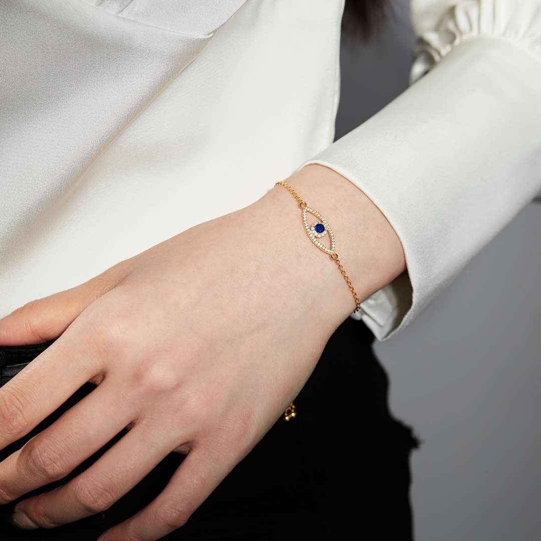 [Bijoux Regalia] Bracelet creux œil du diable