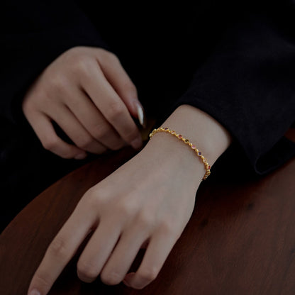 [Bijoux Regalia] Bracelet de fête rond exquis et étincelant