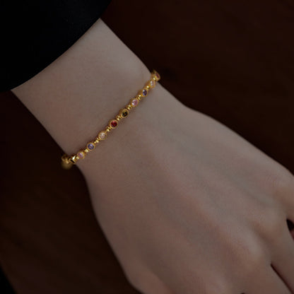 [Bijoux Regalia] Bracelet de fête rond exquis et étincelant