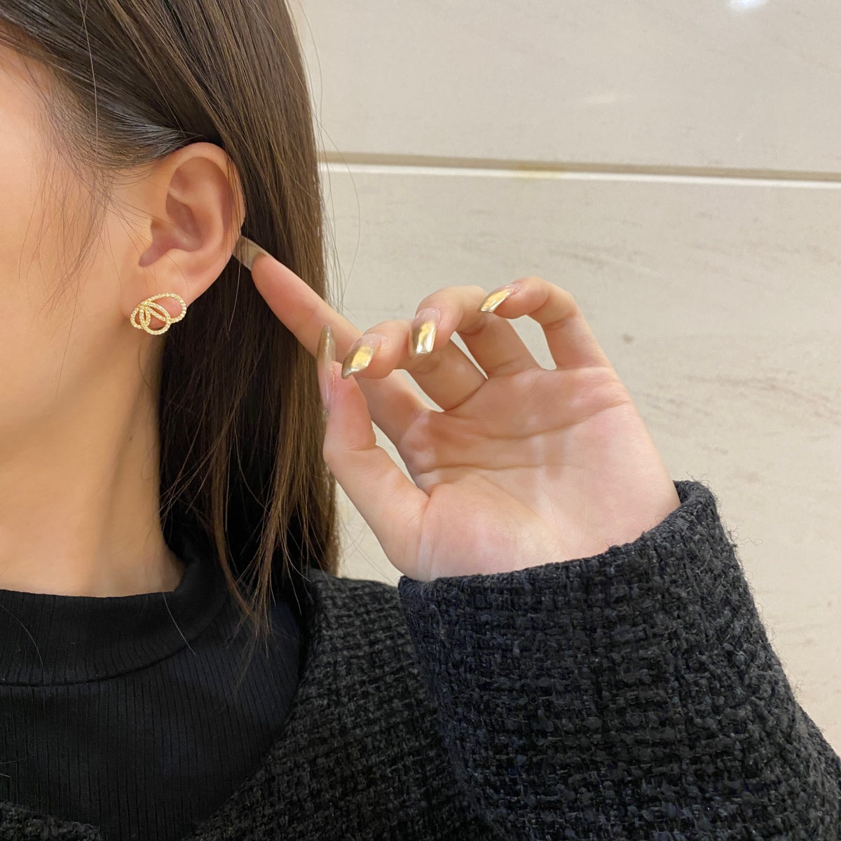 [Regalia jewelry]Exquisite Butterfly Shape Earrings