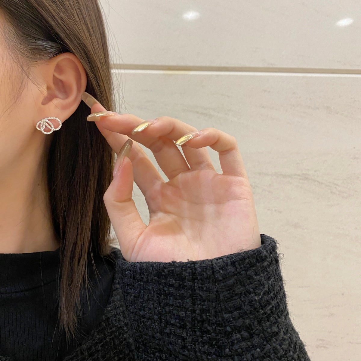 [Regalia jewelry]Exquisite Butterfly Shape Earrings