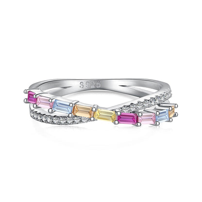 [Joyas Regalia] Anillo de fiesta con corte radiante, elegante y energético
