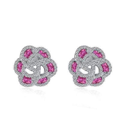 [Regalia jewelry]Exquisite Flower Shape Daily Earrings