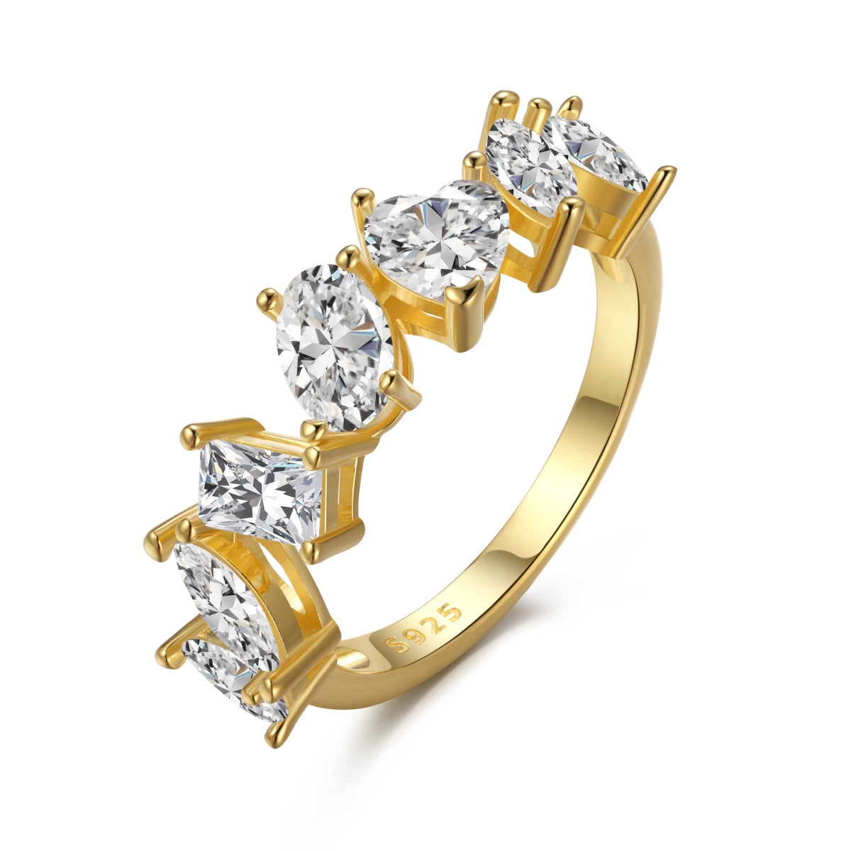 [Joyas Regalia] Anillo delicado de múltiples cortes