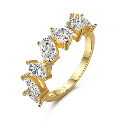 [Joyas Regalia] Anillo delicado de múltiples cortes