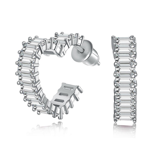 [Regalia jewelry]Radiant Heart Cutout Earrings