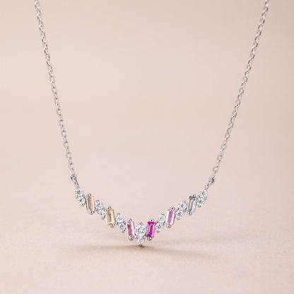 [Joyas Regalia]Collar arcoíris deslumbrante