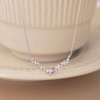 [Joyas Regalia]Collar arcoíris deslumbrante