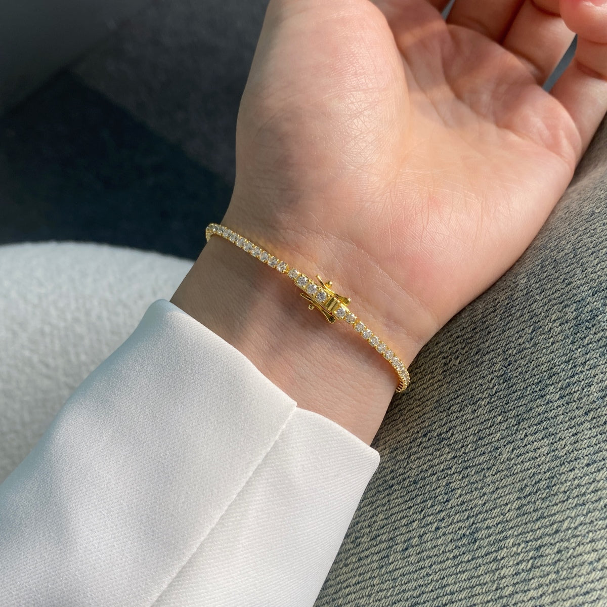 [Regalia jewelry]Radiant Colorful Round Cut Party Bracelet