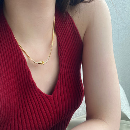 [Joyas Regalia] Delicado collar de tenis redondo