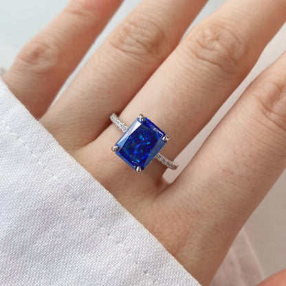 [Joyas Regalia] Anillo de compromiso de lujo de 4,0 quilates