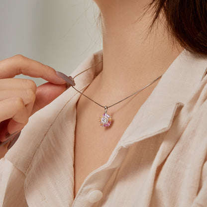 [Regalia jewelry]Charming Flower Colorful Necklace