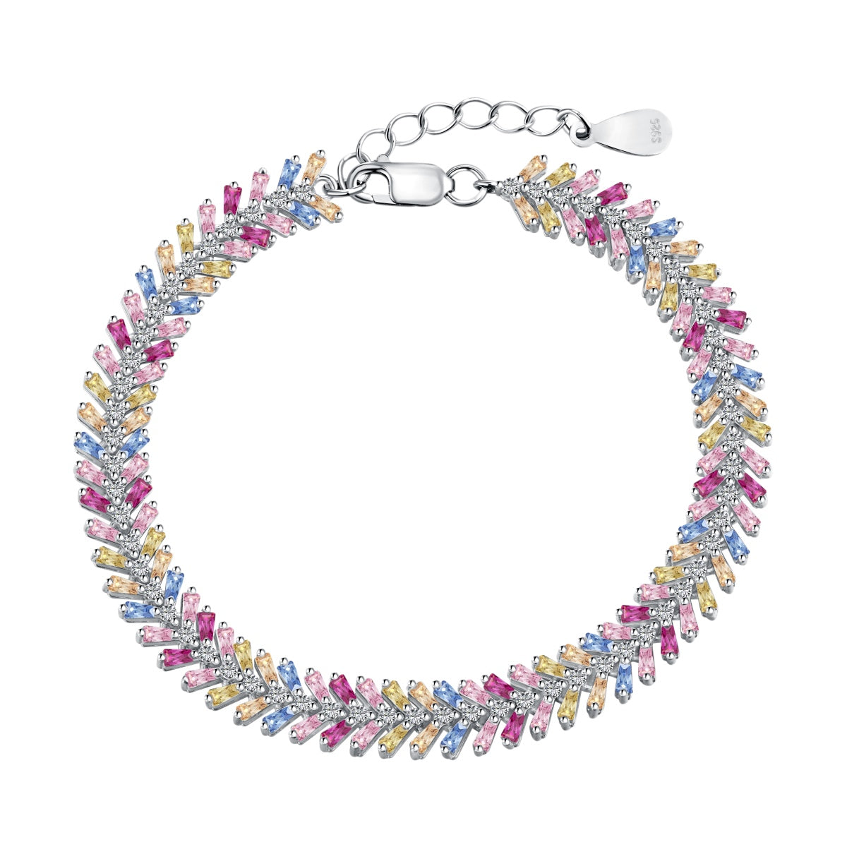 [Bijoux Regalia] Bracelet quotidien délicat taille émeraude radiante