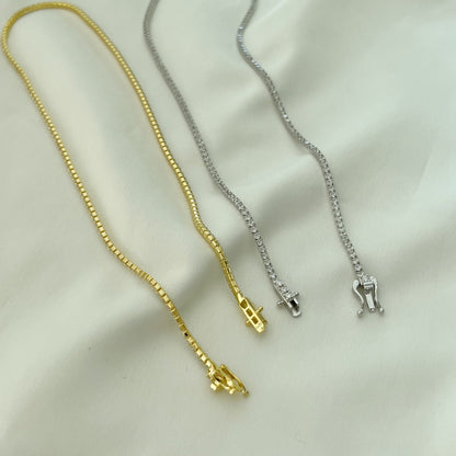 [Joyas Regalia] Delicado collar de tenis redondo