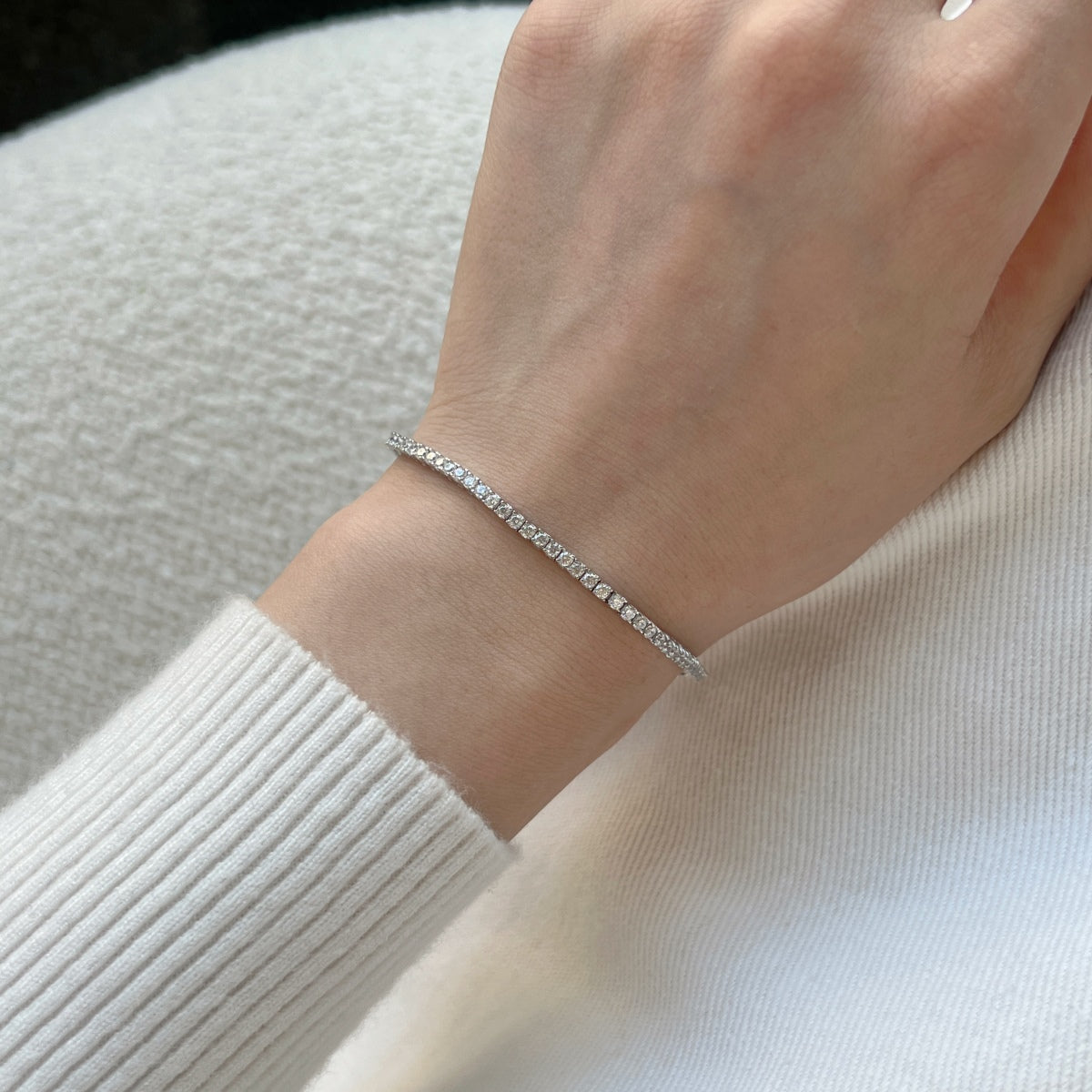 [Bijoux Regalia] Bracelet quotidien éblouissant et exquis à coupe ronde