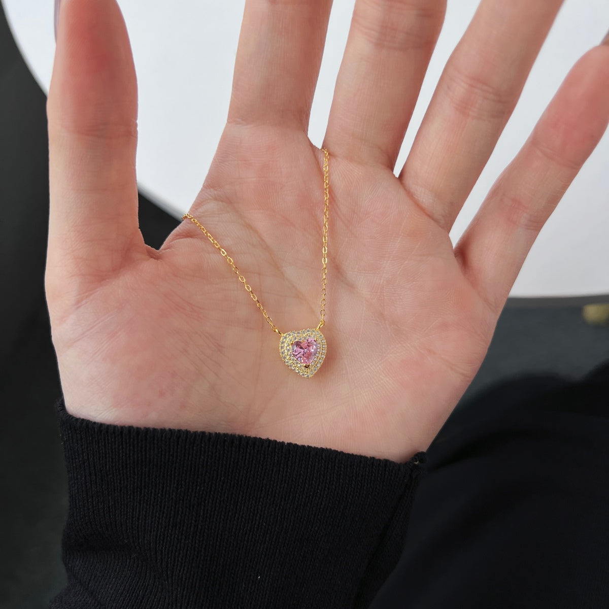 [Regalia jewelry]Exquisite Heart Shape Necklace
