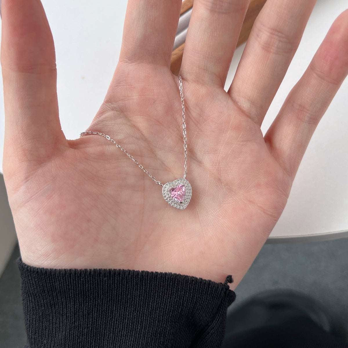 [Regalia jewelry]Exquisite Heart Shape Necklace