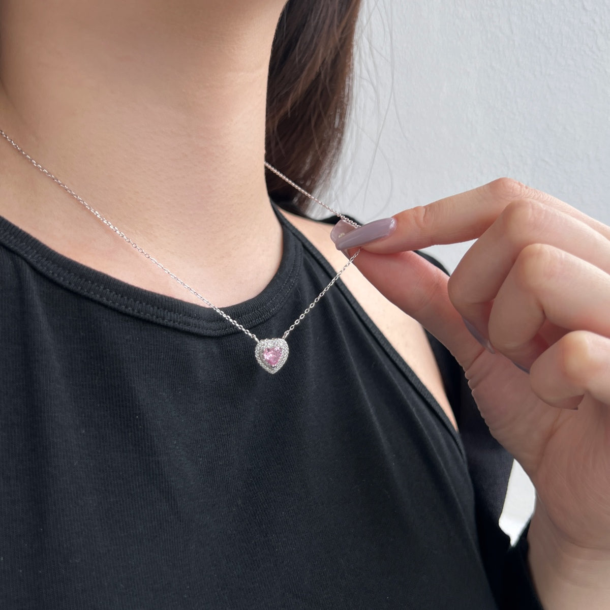 [Regalia jewelry]Exquisite Heart Shape Necklace