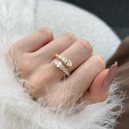[Joyas Regalia] Anillo diario delicado y vibrante con forma de serpiente