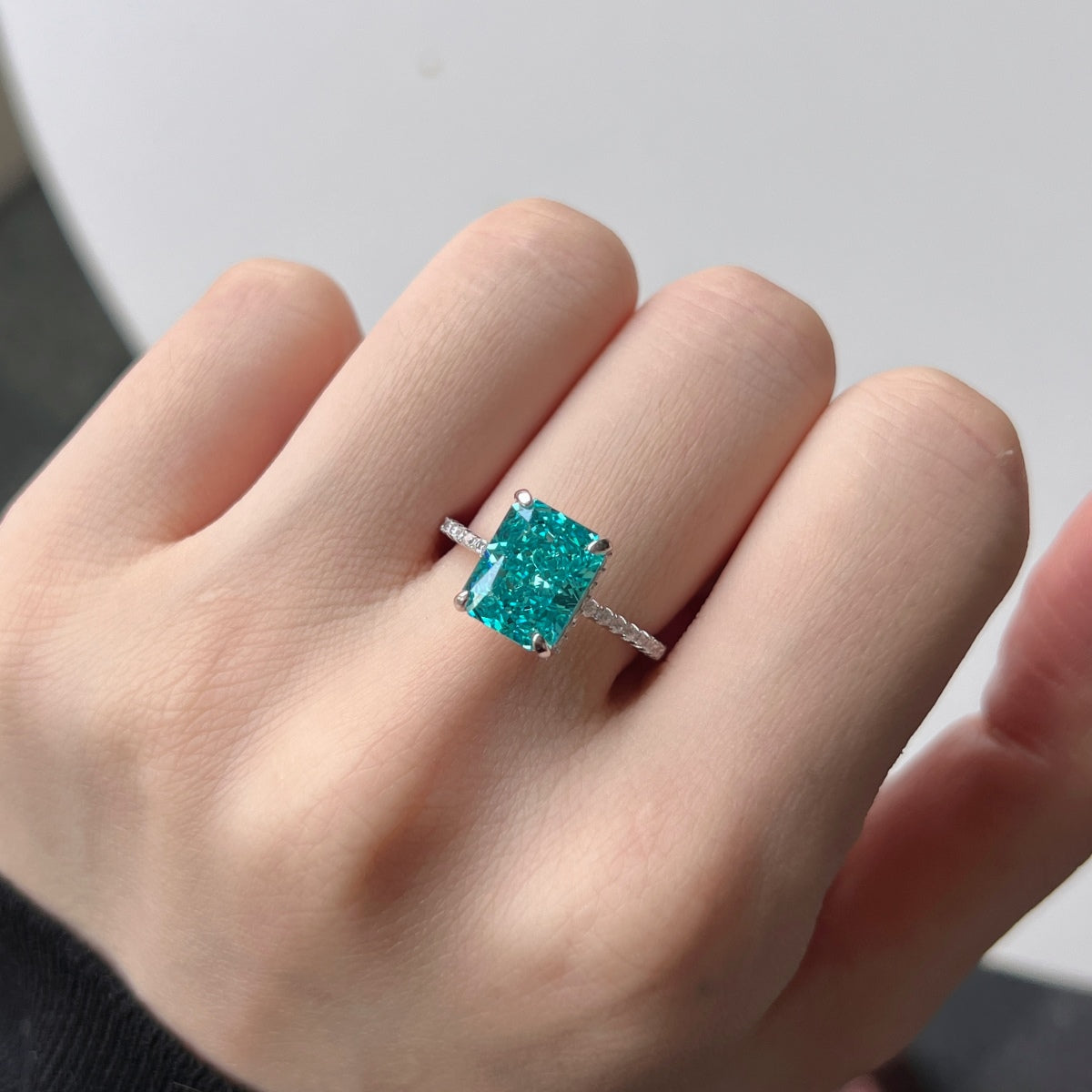 [Joyas Regalia] Anillo de compromiso de lujo de 4,0 quilates