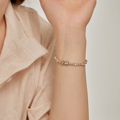 [Bijoux Regalia] Bracelet romantique en forme de cœur avec coupe ronde