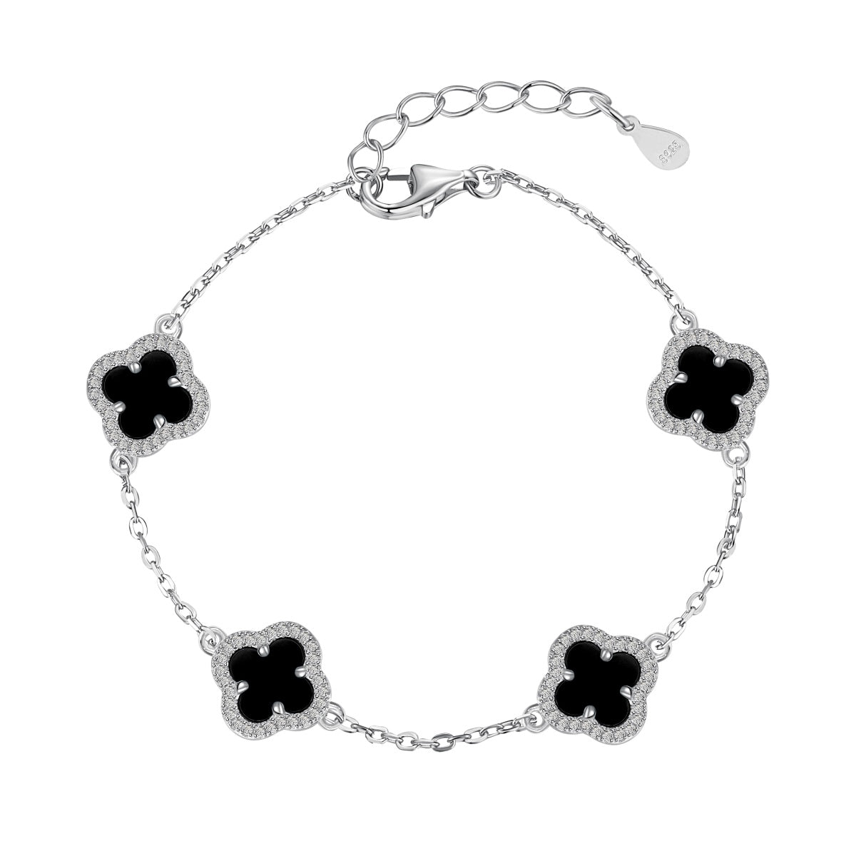 [Bijoux Regalia] Bracelet exquis en trèfle à quatre feuilles