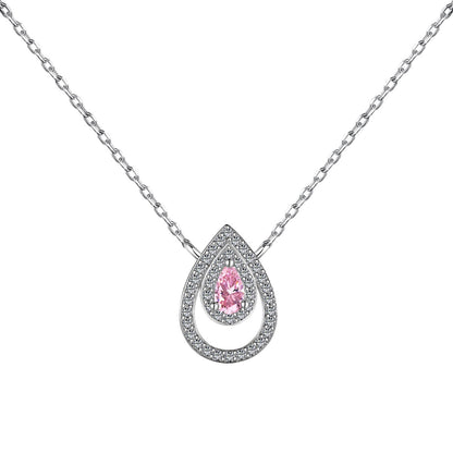 [Regalia jewelry]Sparkling Pear Cut Necklace