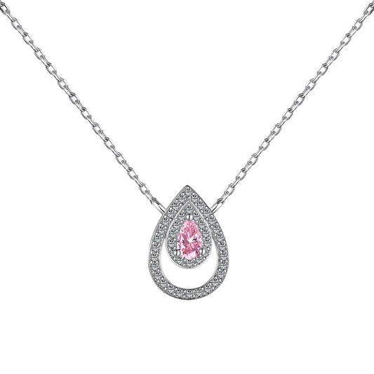 [Regalia jewelry]Sparkling Pear Cut Necklace