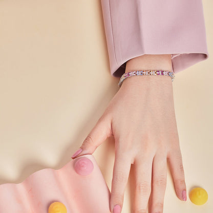 [Bijoux Regalia] Bracelet de fête taille émeraude coloré et éclatant