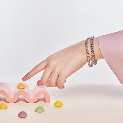 [Bijoux Regalia] Bracelet de fête taille émeraude coloré et éclatant