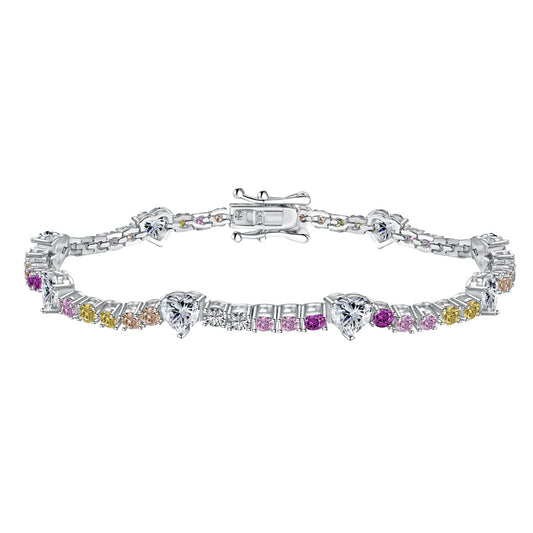 [Bijoux Regalia] Bracelet romantique en forme de cœur avec coupe ronde