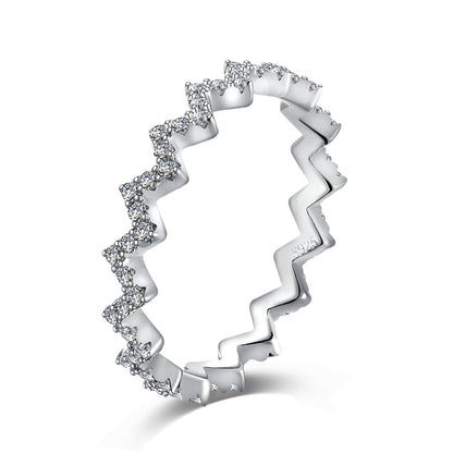 [Joyas Regalia] Anillo diario delicado y encantador con forma de ola