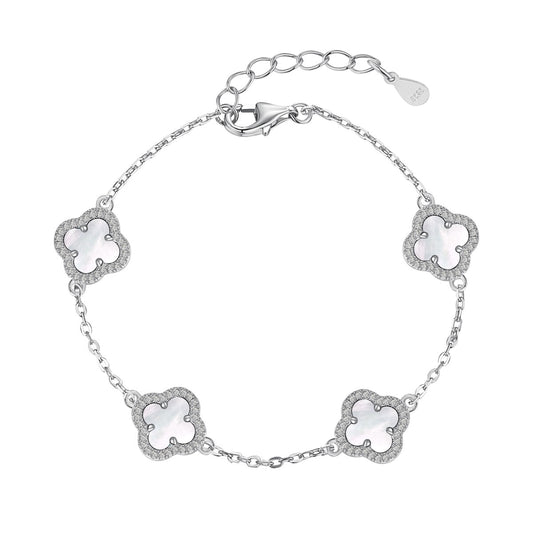 [Bijoux Regalia] Bracelet exquis en trèfle à quatre feuilles