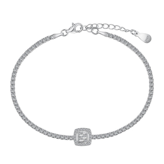 [Bijoux Regalia] Bracelet de banquet luxueux et éblouissant de forme carrée