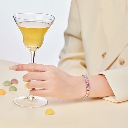 [Bijoux Regalia] Bracelet de fête délicat et coloré à plusieurs coupes