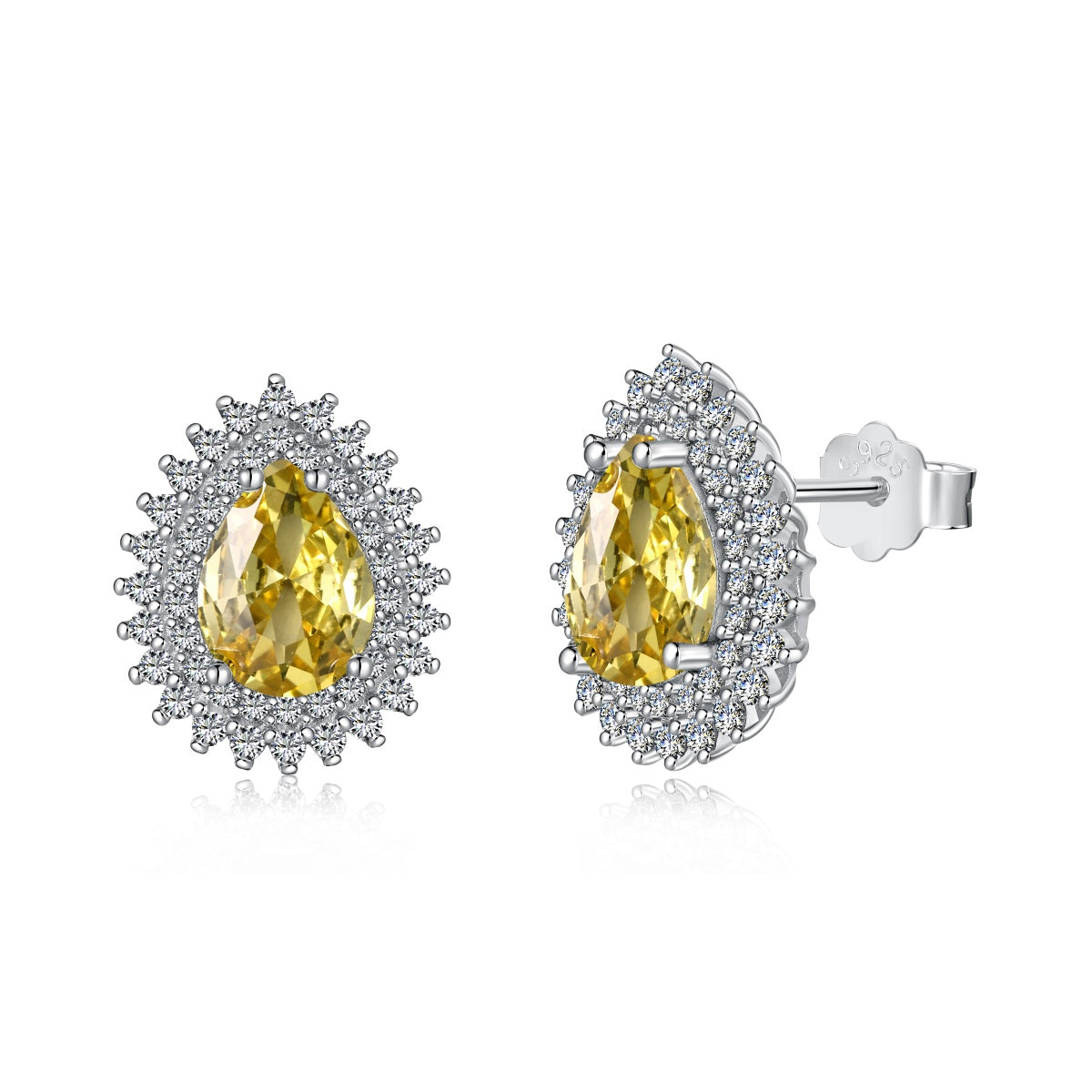 [Regalia jewelry]Delicate Gorgeous Pear Cut Daily Earrings