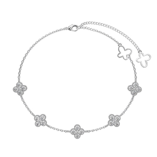 [Bijoux Regalia] Bracelet papillon creux trèfle à quatre feuilles