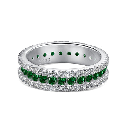 [Joyas Regalia] Anillo diario delicado y colorido con corte redondo