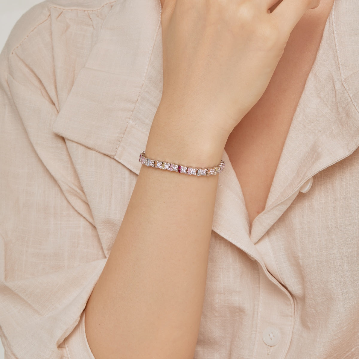[Bijoux Regalia] Bracelet quotidien unique en forme de fleur colorée